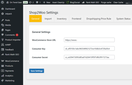 Shop2Woo Plugin 2 Set Up WooCommerce REST API Keys
